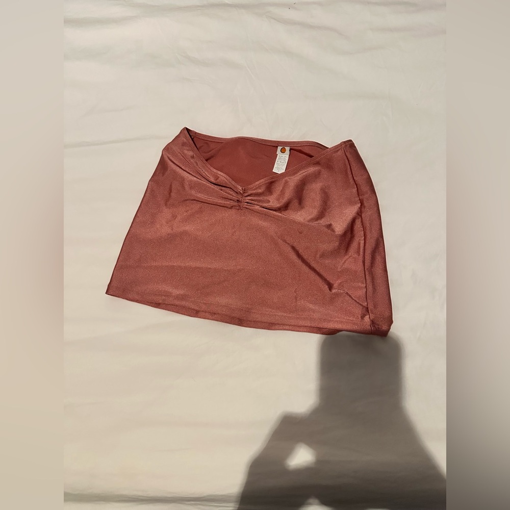 Tropic of C Shimmer Rose Gold Skirt Coverup